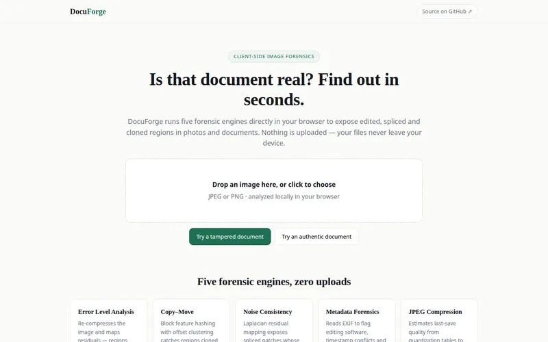 DocuForge — screenshot