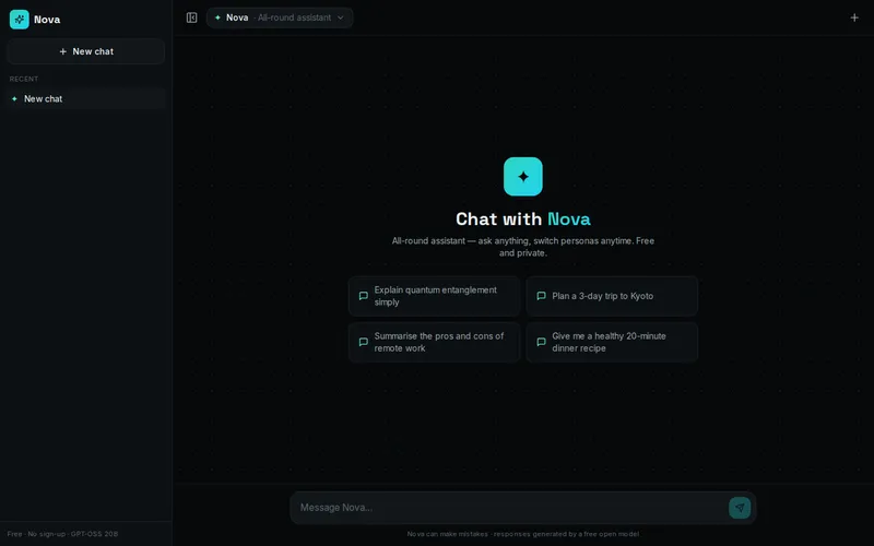 Nova — screenshot