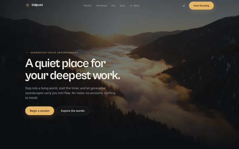 Stillpoint — screenshot
